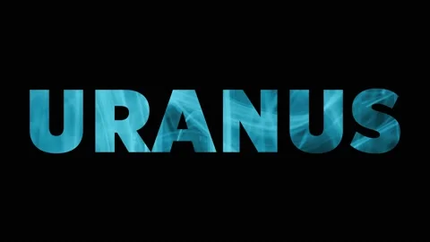 URANUS written on black - 4K video Stock Footage 152734432
