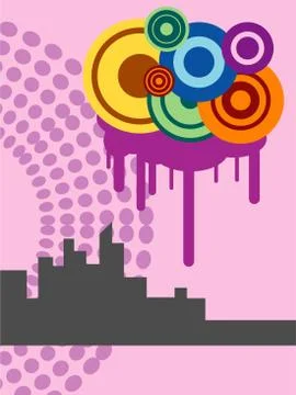 Urban abstract Stock Illustration