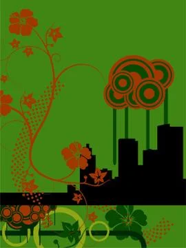 Urban abstract Stock Illustration