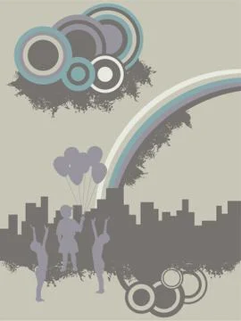 Urban abstract Stock Illustration