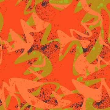 Urban abstract seamless pattern with wave vector elements Stock Illustration