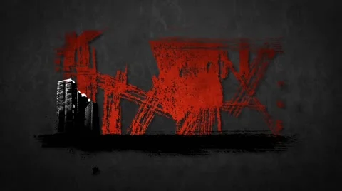 Urban animation Stock Footage 48802755