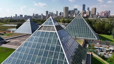 Urban Architecture, Muttart Conservatory Stock Footage 315813474