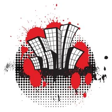 Urban background Stock Illustration