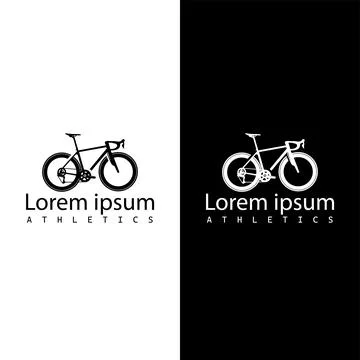 Urban Bicycle Logo with Creative Simple Concept Stock Illustration