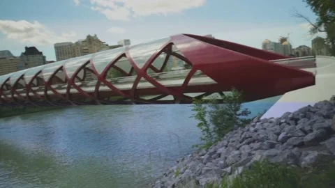 Urban Bridge Stock Footage 154916709