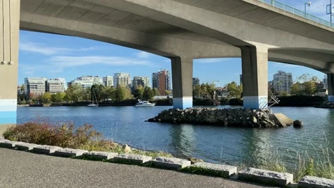 Urban Bridge Stock Footage 162864115