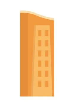 Urban building tower structure icon Ilustración de archivo