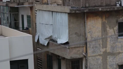Urban Buildings with Winds 2 Video stock 308752111