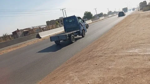 Urban Bypass Traffic Side View Naibawa Kano Nigeria Stock Footage 325961609