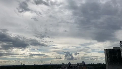 Urban City Cloud Time Lapse Big Sky Toronto Stock Footage 211722264