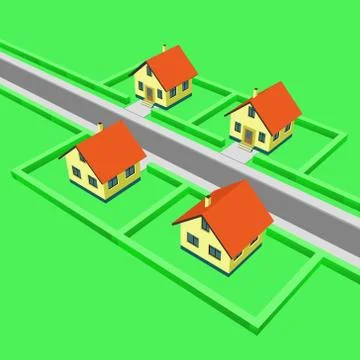 Urban city development vector sky view llustration Stock Illustration