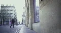 Urban city life, traffic and pedestrians on the street, tourism in European town HD Footage
