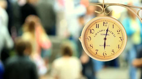 Urban clock Stock Footage 41838438