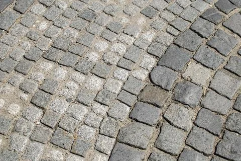 Urban cobblestone texture background Foto stock