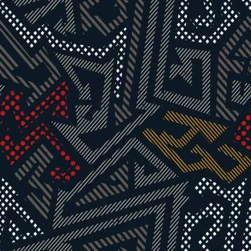 Urban color geometric pattern Stock Illustration