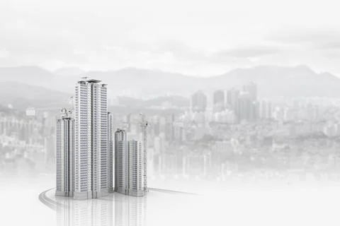 Urban construction technology and future industries Stockfoto's