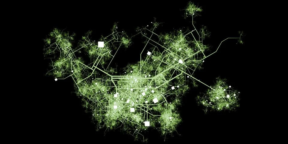 Urban Crime Analytics Predictive Policing Heat Map Stock Illustration