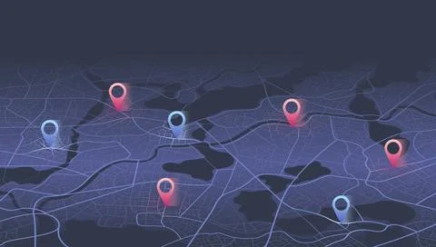 Urban delivery tracking interface. Vector illustration. Illustrazione stock