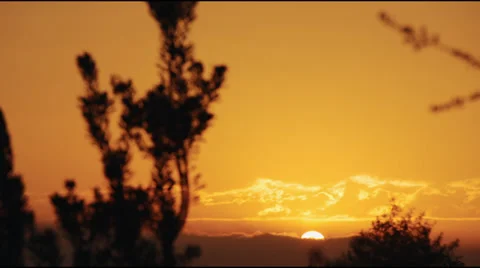 Urban Desert Sunset Stock Footage 33732332
