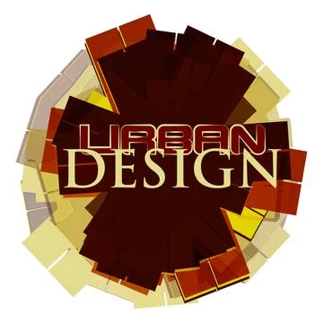 Urban design abstraction. Vector graphics Stock Illustration