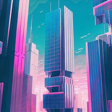 Urban development city building Ilustración de archivo