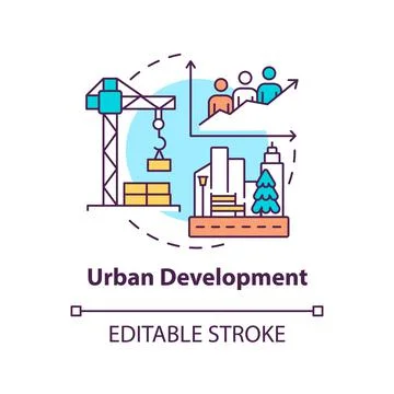 Urban development concept icon 스톡 일러스트