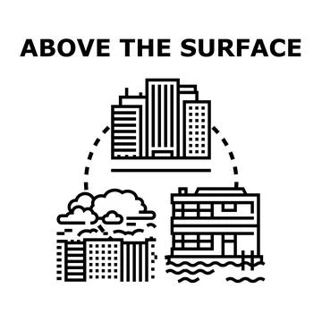 Urban development conceptualizing diverse city environments Ilustración de archivo