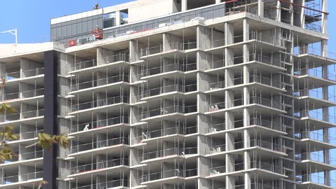 Urban development density gentrification and condo construction in Toronto Stock Footage 108582967