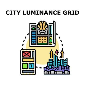 Urban development planning and smart city analytics concept Stock Illustration