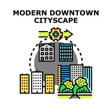 Urban development planning for smart city infrastructure Stock Illustration