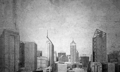 Urban development project Stock Illustration