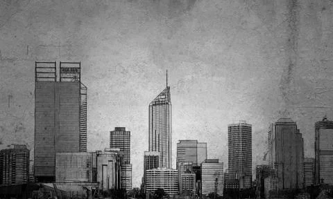 Urban development project Stock Illustration