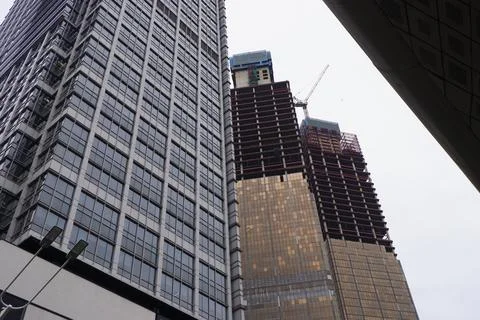 Urban Development Scene with Tower Construction and Modern Architecture Jakarta Stock Photos