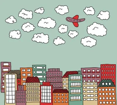 Urban doodle Stock Illustration