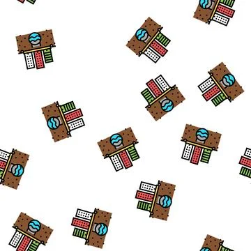 Urban drainage system vector seamless pattern Stock Illustration