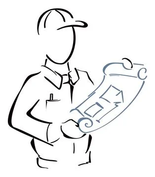 Urban engineer 스톡 일러스트