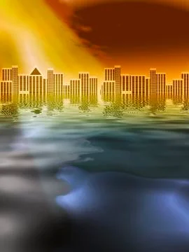 Urban Environmental Problems Stock Illustration