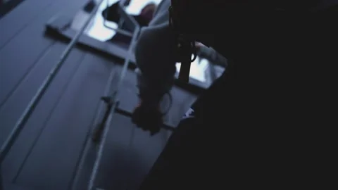 Urban explorers on action Stock Footage 172101428