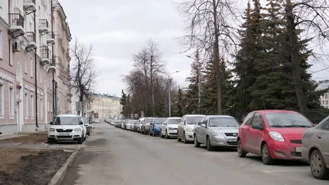Urban faces without people during the coronavirus pandemic Stock Footage 141156410