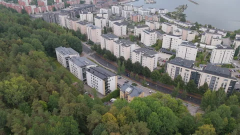 Urban Forest Interface: Modern Residential Development Meets Natural Woodland Stock-Footage 287214043