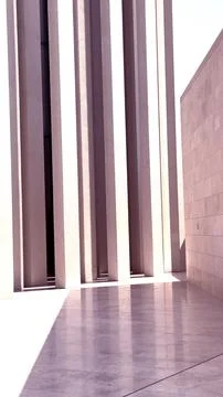 Urban geometry featuring sharp angles and minimalist design. Structural Stock Photos