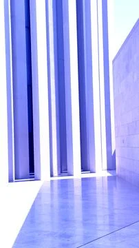 Urban geometry with sharp, defined lines and bold forms. Geometric patterns and Stock Photos