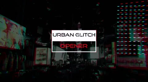 Urban Glitch Opener 库存 After Effects