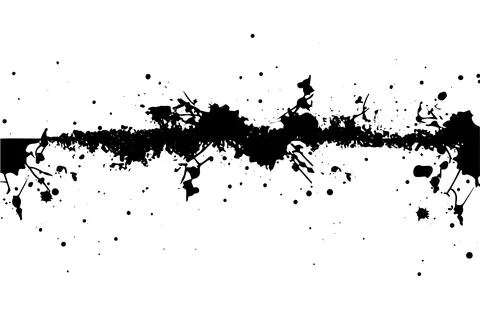 Urban Graffiti: Vector Paint Splashes and Ink Stains on Dirty Background. Stock Illustration