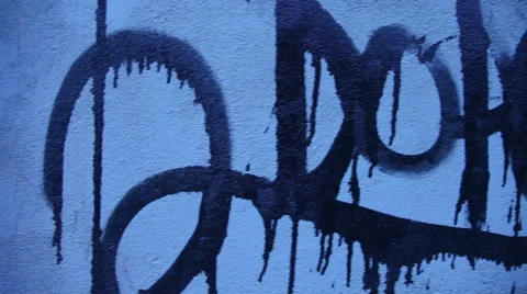 Urban graffiti on wall Stock Footage 61670393