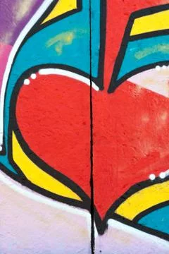 Urban graffiti wall Illustrazione stock