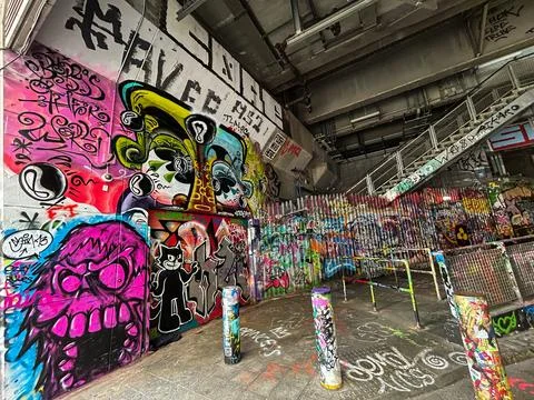 Urban Graffiti Wall Stock Photos