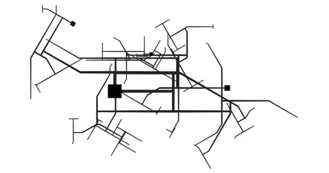 Urban Growth Patterns In Expanding Cities Highlighting Transport Coverage Stock Footage 320277294