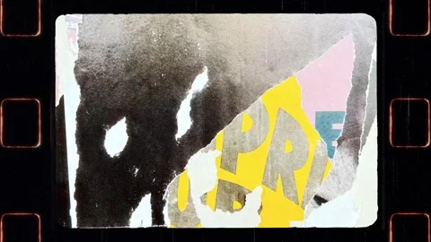 Urban grunge torn posters texture background animation Stock Footage 318891996